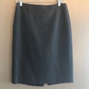 JCrew No. 2 Pencil Skirt grey wool